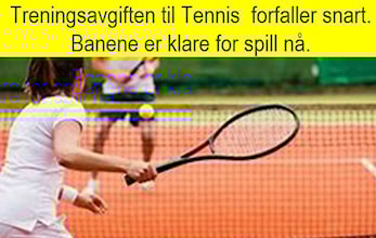 Treningsavgiften til Tennisgruppa sendes ut nå. Banene er klargjort for sesongen.